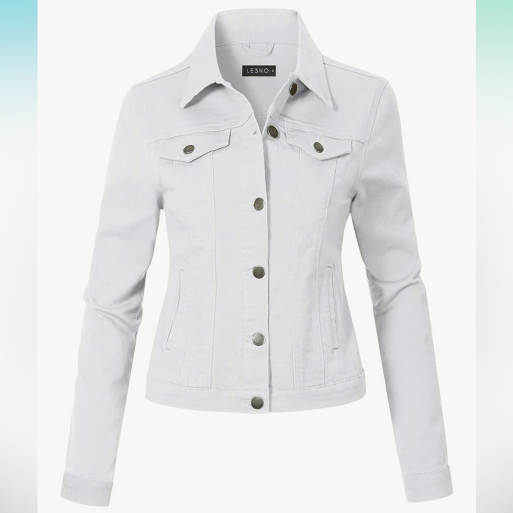 Women's White Denim Jacket